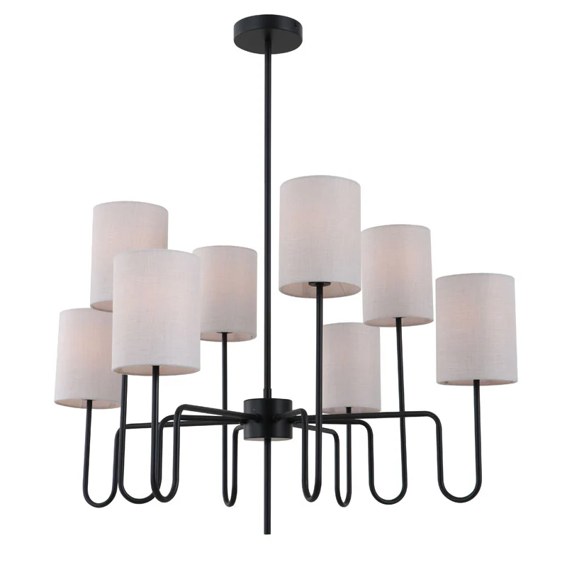 How do we connect wires for chandeliers and conduct a high-voltage power-on test?