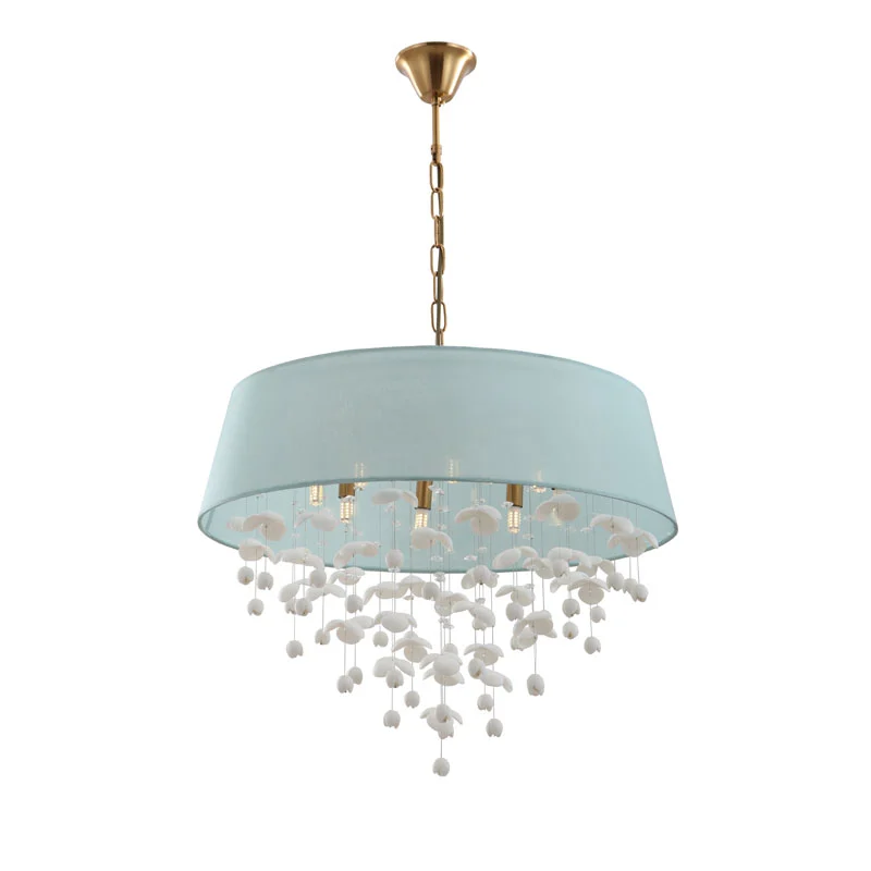 How to choose a fine quality Modern Porcelain Drum Shade 8-lights Chandelier at moderate price from China?