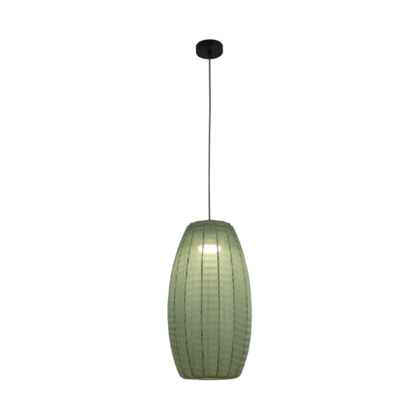 How Can an Olive Green Woven Pendant Transform Your Living Space?