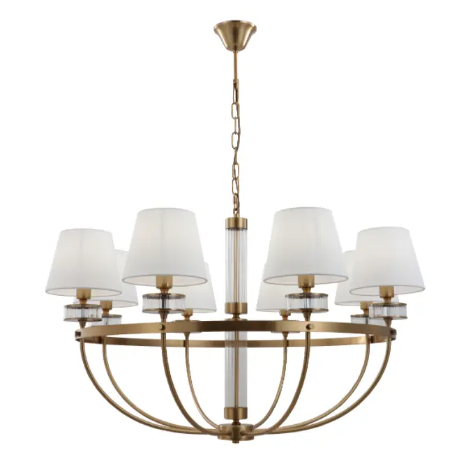 8-Shades Bowl Vintage Dining And Living Room Chandelier
