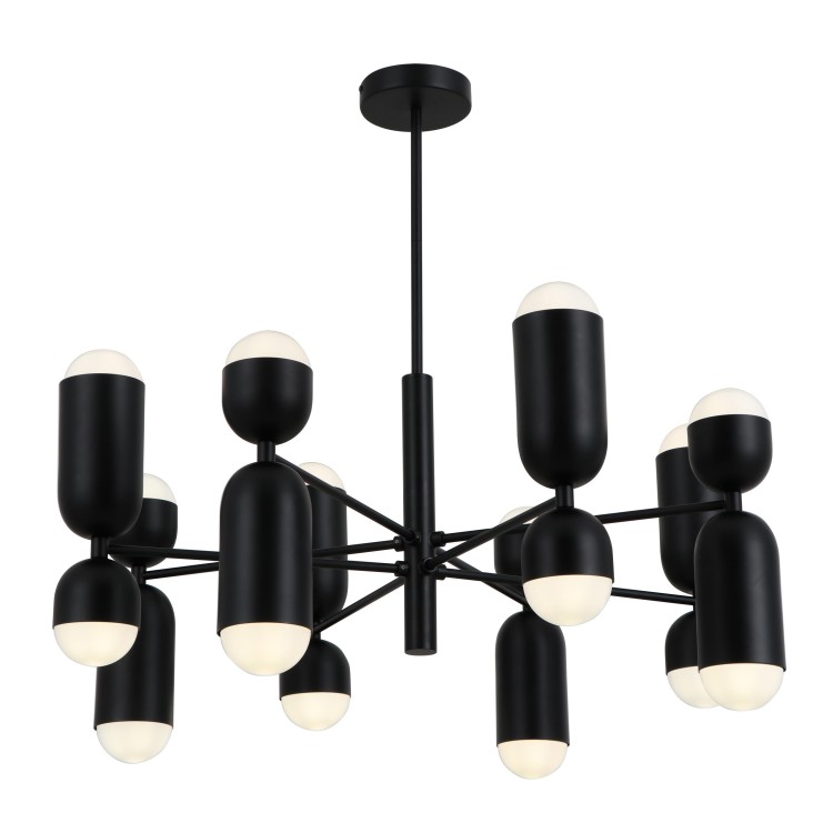 Black Metal Arms 16-bulbs Pendant Lights