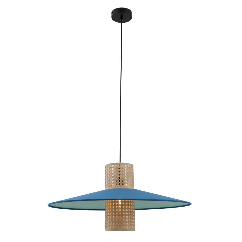 Hat-Shaped Woven Pendant Light