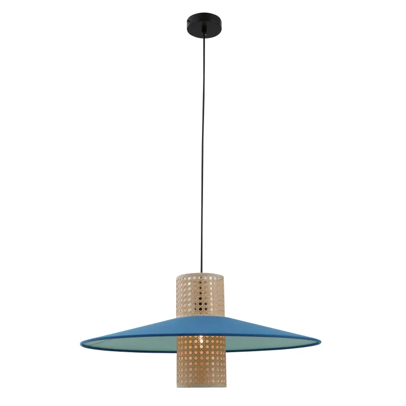 Hat-Shaped Woven Pendant Light