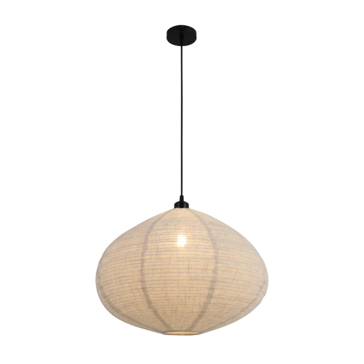 Japandi Fabric Pendant Light