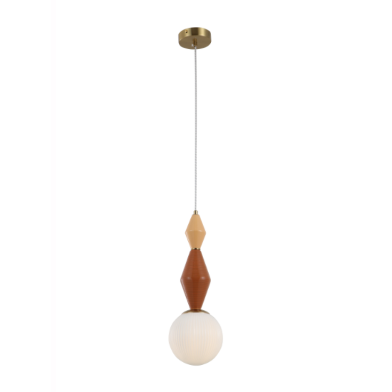 Modern Ceramics and Glass E14 Pendant Light