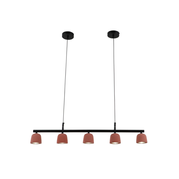 Vulcan Red Minimalist Cement Pendant